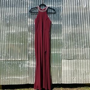 Maroon formal dress